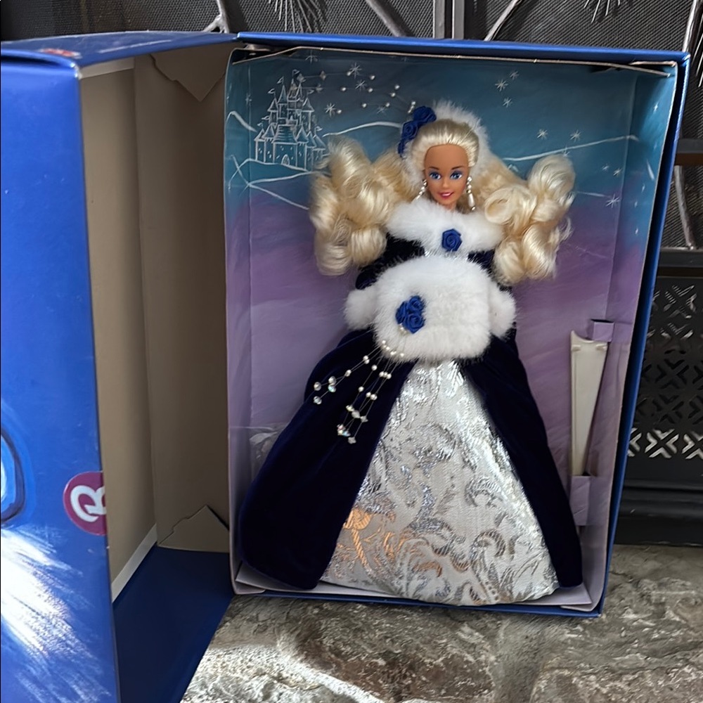 Barbie Winter Fantasy Doll - Blue and White
